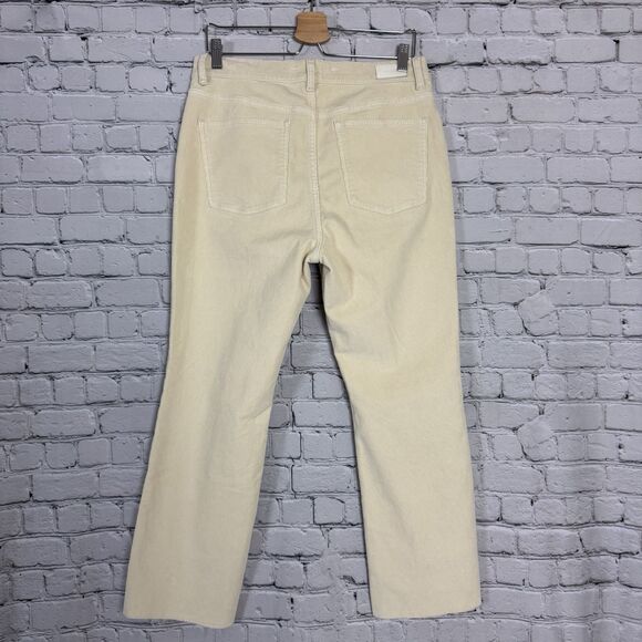 NWT DL1961 Corduroy Bridget Boot Instasculpt High Rise Jeans Ecru Cream Women 31 - Picture 7 of 16